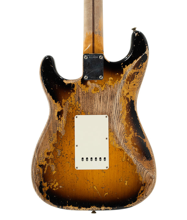 2023 Fender Custom Shop 1957 Stratocaster with Esquire Headstock - Super Heavy Relic - Sunburst | Used