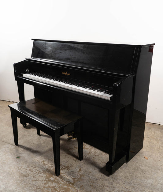 W.M. Knabe WMV-245 Upright Piano (2015) | Polished Ebony | Used
