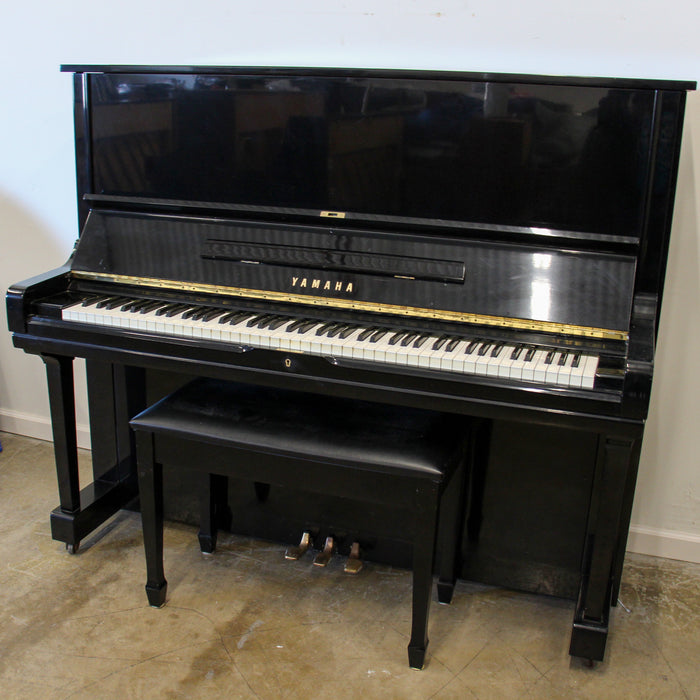 Yamaha U3H Polished Ebony Studio Piano - 1972