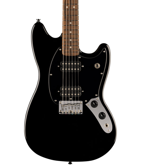 Squier Sonic Mustang HH Electric Guitar -Black with Laurel FB and Black PG | New