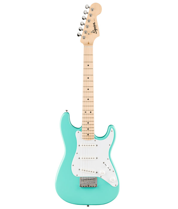 Squier Mini Stratocaster Electric Guitar - Sea Foam Green, Maple FB, White PG | New