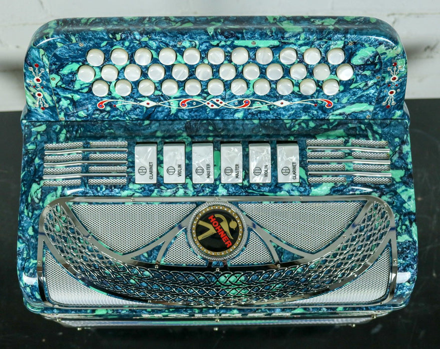Hohner Anacleto Rey Del Norte TT GCF/EAD Accordion Green