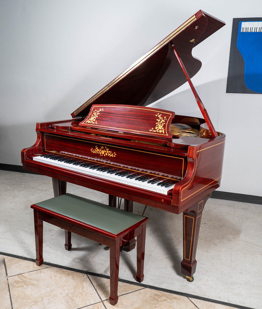 Nao・木立ち STG152(5点)と(STG131) Samick SG-172S Grand Piano in Polished Mahogany | Used — Alamo