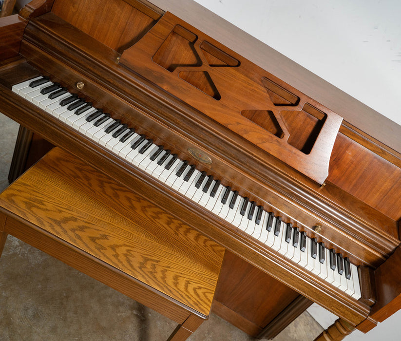 Wurlitzer Upright Piano (1981) in Satin Walnut | Model 1740 | Serial No. 1648510 | Used