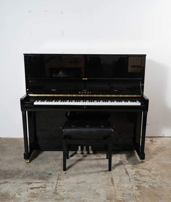 Kawai K-500 Upright Piano (2022) | Ebony Polish | Used