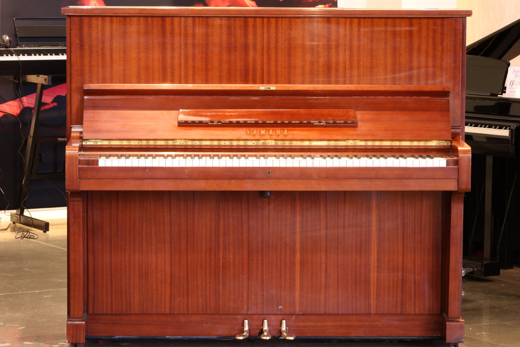 Yamaha U2 48" Studio Piano | Mahogany Tiger Striped