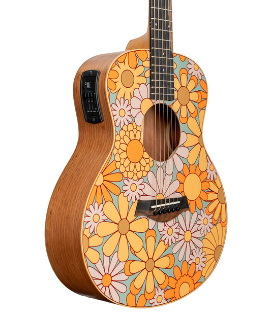Taylor GS Mini-e Special Edition Spruce/Sapele Acoustic-Electric Guitar - Floral Blue | New