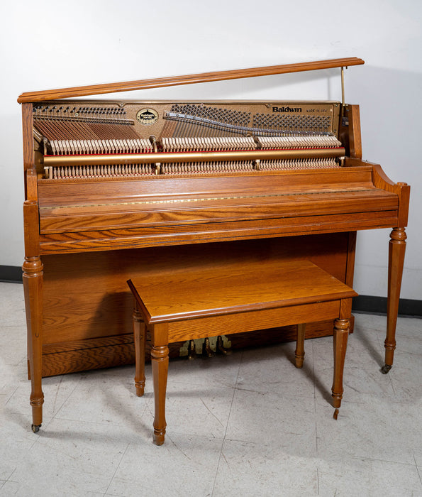 1998 Baldwin Acrosonic Model 2095 Oak Upright Piano - Serial No. 1551563 | Used