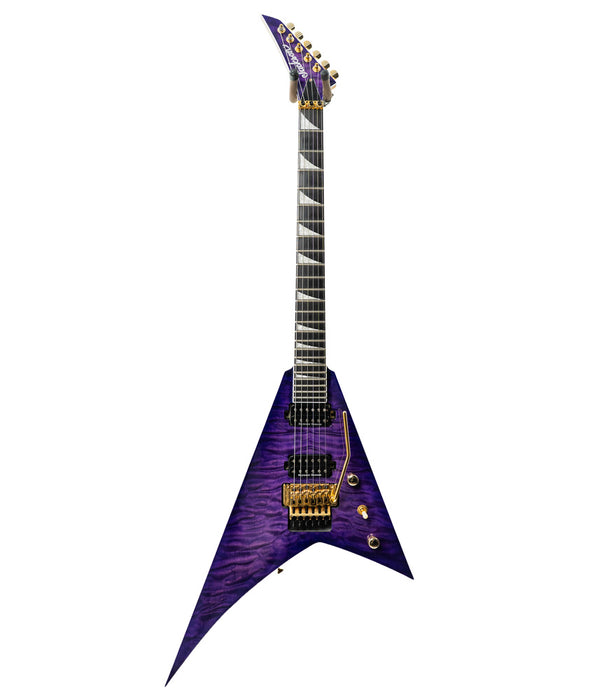 Pre-Owned Jackson Pro Series Rhoads RR24Q Electric Guitar - Transparent Purple | Used
