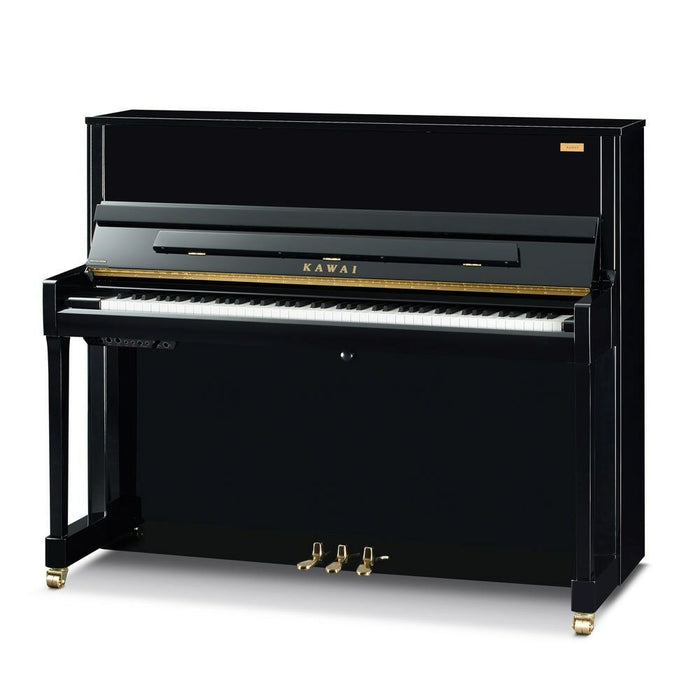 Kawai 48” K300 Aures Hybrid Upright Piano | Polished Ebony | New