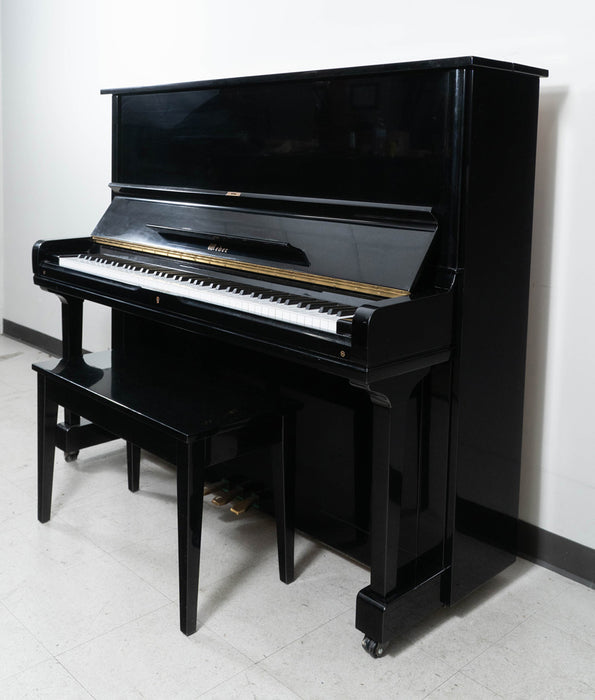 1998 Weber W53 Upright Piano in Polished Ebony | Serial No. 2382717 | Used