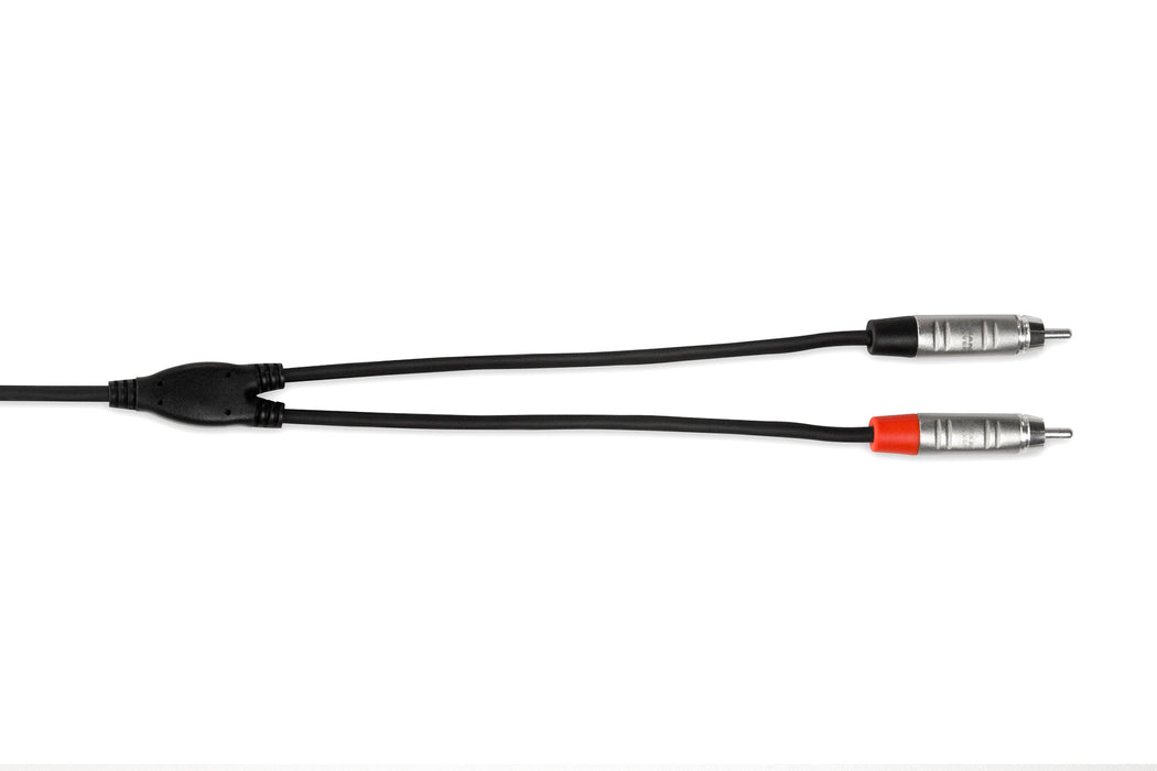 Hosa 3' Pro Stereo Breakout 3.5mm TRS to Dual RCA