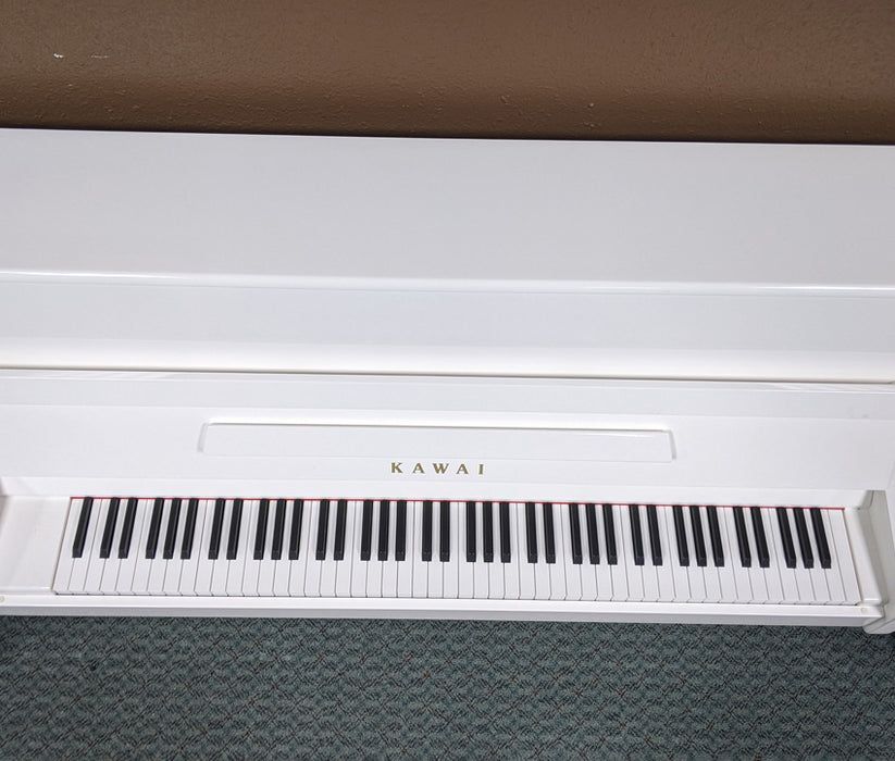Kawai K-15 Continental Upright Piano (2023) | Polished White | 43.3” | Used