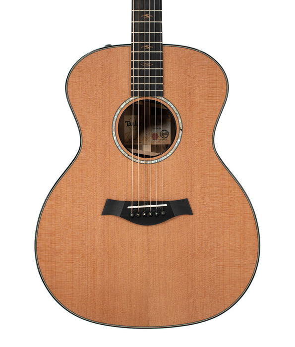 Taylor Custom Grand Auditorium Acoustic Guitar Factory Visit Hand Picked woods - Cedar/Blackheart Sassafras