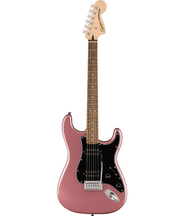 Pre-Owned Squier by Fender Affinity Series Stratocaster HH, Laurel Fingerboard, Black Pickguard, Burgundy Mist