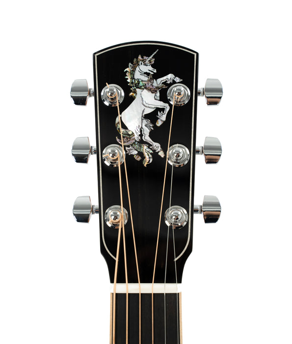 Larrivee Artist Series P-09 Parlor Guitar Moon Spruce/Rosewood with Unicorn Inlay
