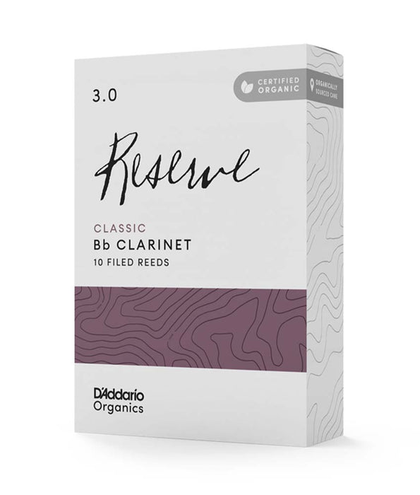 D'Addario Reserve Classic 3.0 Bb Clarinet Reeds - Box of 10