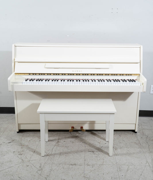 Kawai CX-5 Upright Piano (1990) | Polished Ivory | Serial no. 1994168 | New