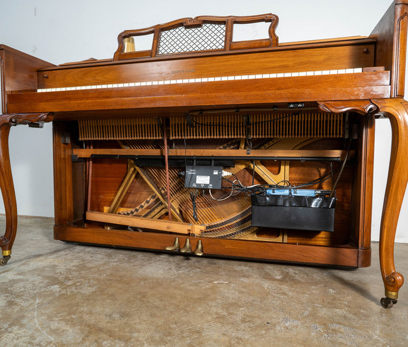 Story & Clark Console Upright Piano | Satin Walnut | Used