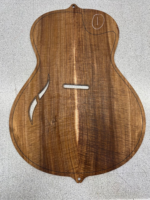 Taylor Custom T5z Hollow-Body Electric-Acoustic Guitar w/ Armrest Factory Hand Selected Master Grade Koa - Shaded Edgeburst