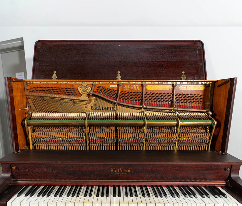 Baldwin Upright Piano (1910) | Antique Satin Mahogany | 55" | Serial No. 16797 | Used