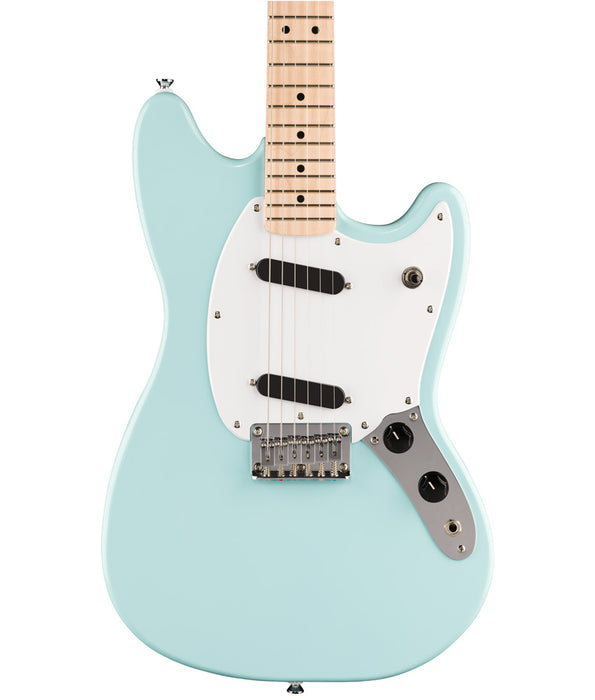 Squier Sonic Mustang Electric Guitar - Daphne Blue, Maple Fingerboard, White Pickguard | New