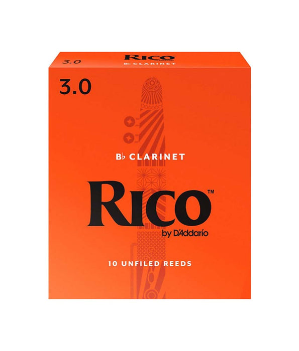 Rico by D'Addario #3.0 Bb Clarinet Reeds - 10 pack