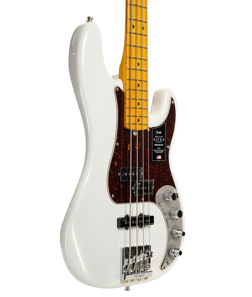 ​Fender USA Precision Bass Fender American Ultra Precision Bass, Maple Fingerboard, Arctic