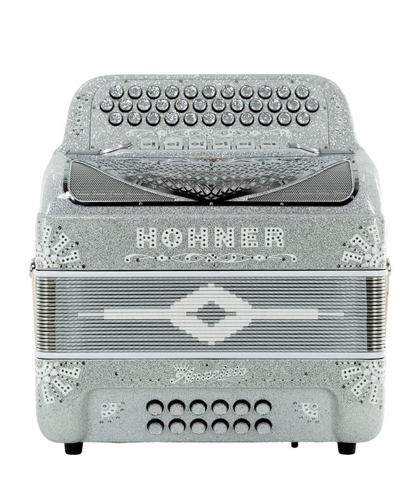 Hohner Rey Aguila Accordion - Silver Metallic | New