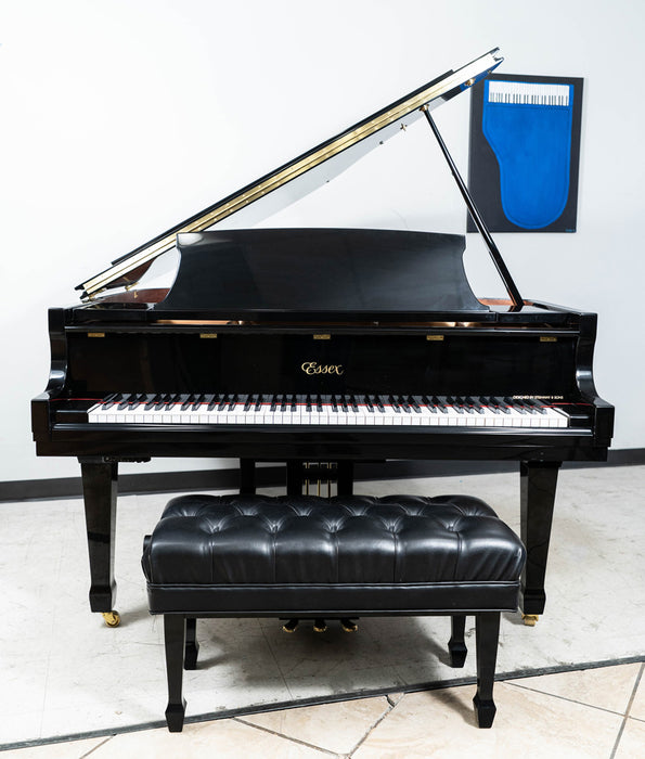Essex EGP-155 Grand Piano with QRS Player | Polished Ebony Player Piano | 5'2" | Used