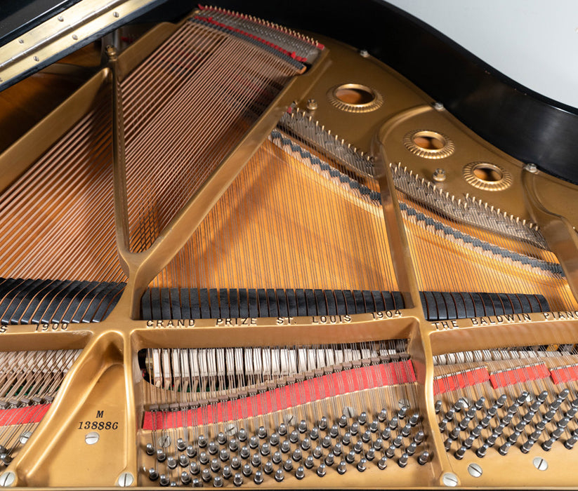 1958 Baldwin Model M Grand Piano in Satin Ebony | Serial No. 138886 | Used
