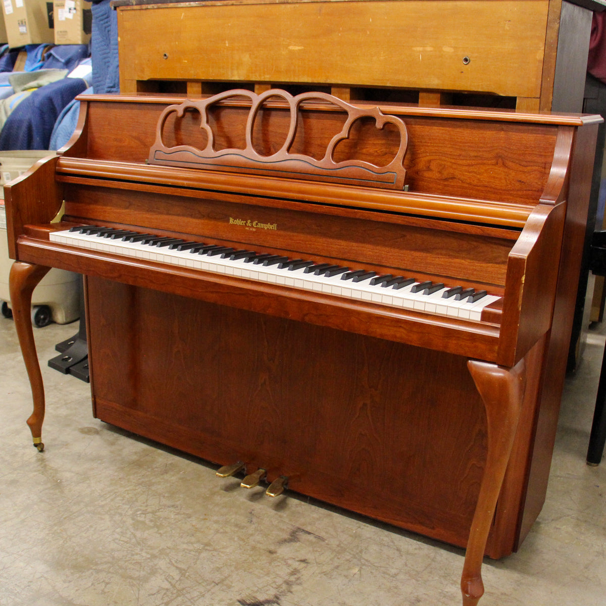Kohler & Campbell KC-043 Upright Console Piano | Queen Anne