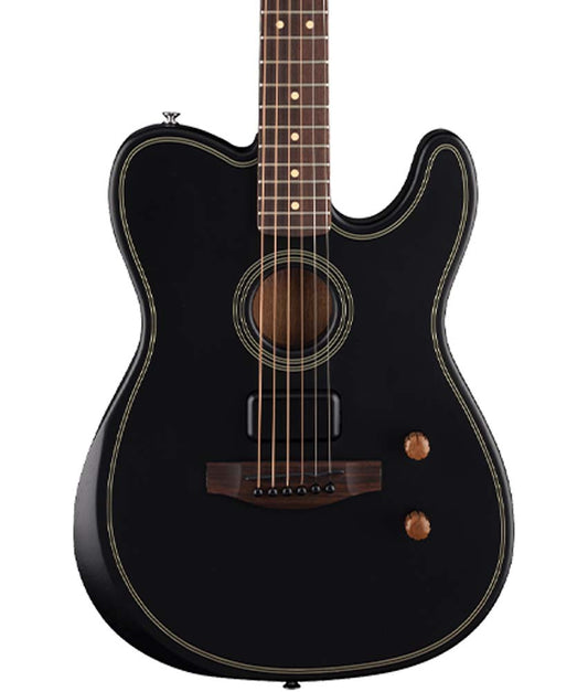 Fender Acoustasonic Standard Telecaster Electric Guitar - Black