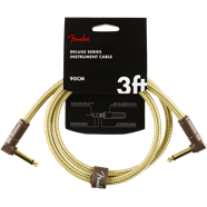 Deluxe Series Instrument Cable, Angle/Angle, 3', Tweed