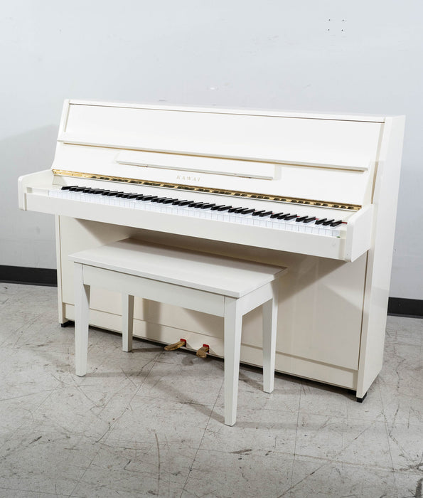 Kawai CX-5 Upright Piano (1990) | Polished Ivory | Serial no. 1994168 | New