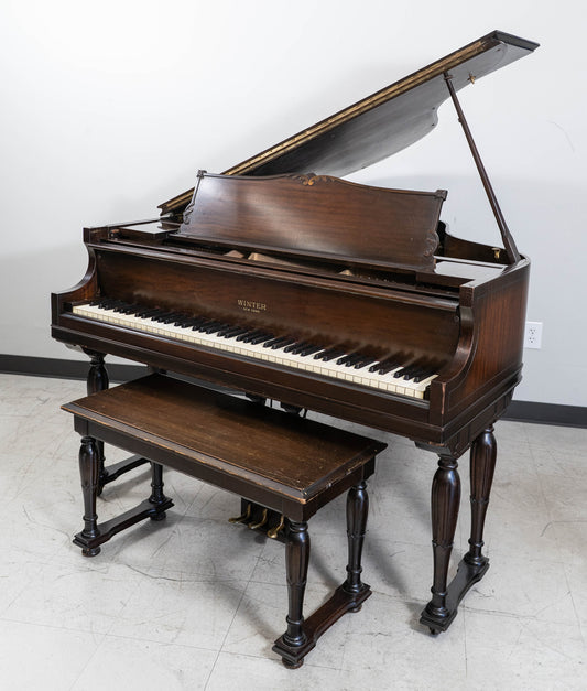 1963 Winter Baby Grand Piano | Dark Mahogany | 4'6" | Serial No. 97972 | Used