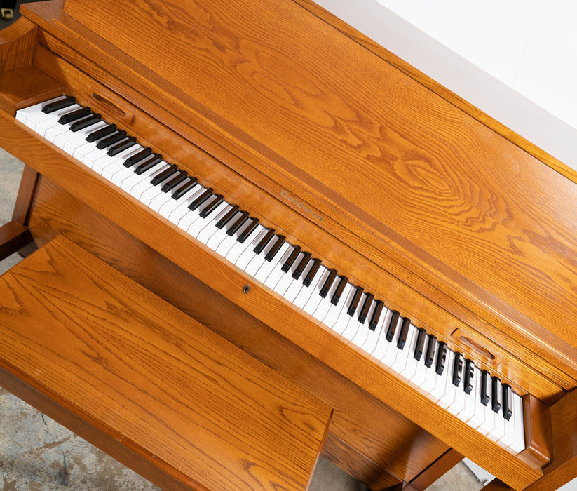 Baldwin Upright Piano (1996) | Satin Oak | Serial No. 462384 | Used