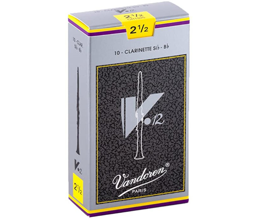 Vandoren V12 #2.5 Bb Clarinet Reed 10 pack