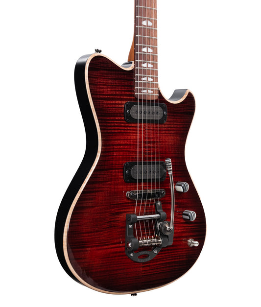 Powers Electric A-Type Select Electric Guitar- Maple Cabernet Red | New