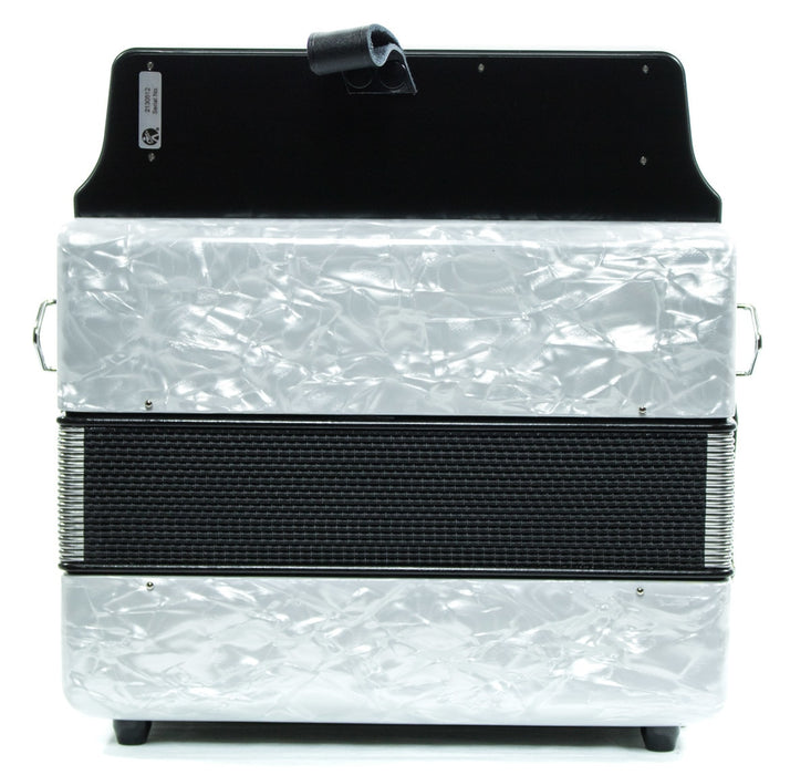 Hohner Corona II FBbEb Button Accordion - White