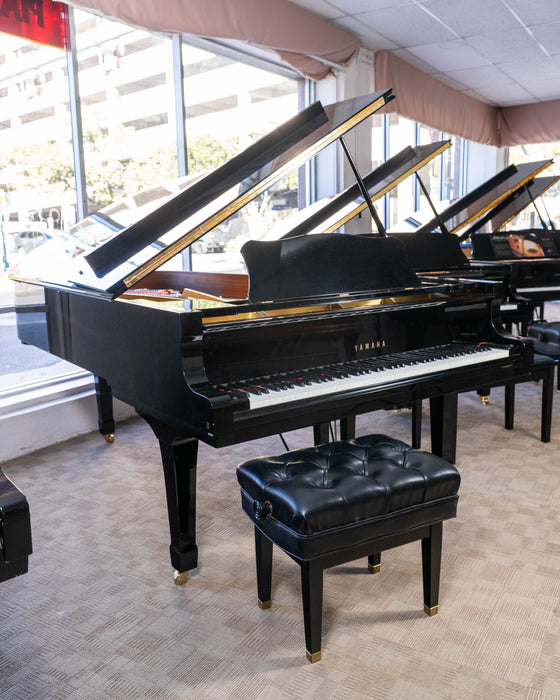 1992 Yamaha C7 Concert Grand piano | Polished Ebony | 7'6" | Serial No. 5090741 | Used