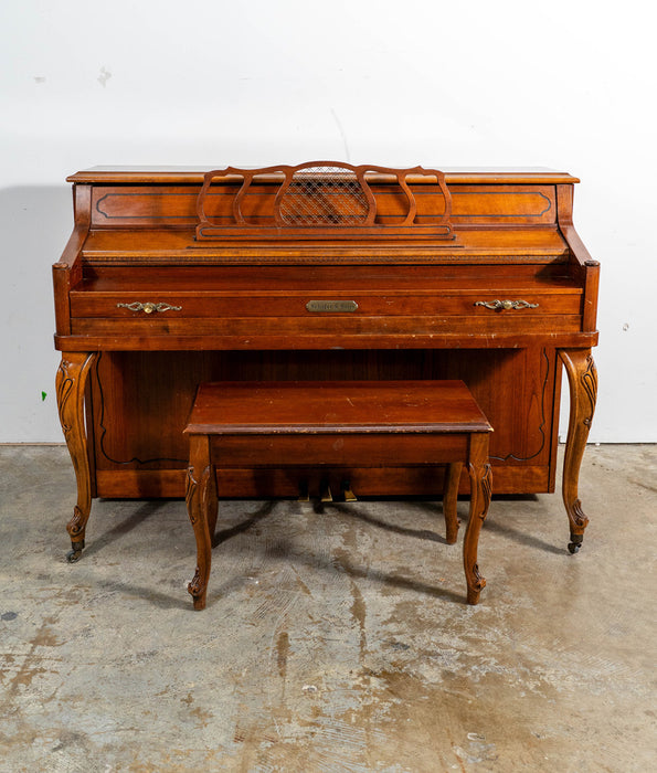 Schafer & Sons Upright Piano | Satin Mahogany | Used