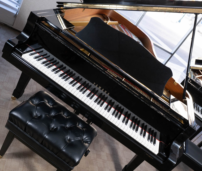 1992 Yamaha C7 Concert Grand piano | Polished Ebony | 7'6" | Serial No. 5090741 | Used