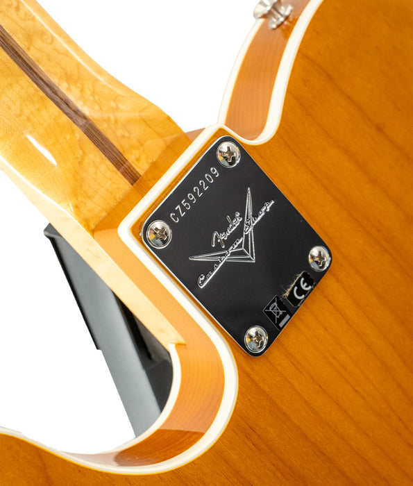 Fender Custom 1960 Telecaster AAA Maple Electric Guitar - Amber | New