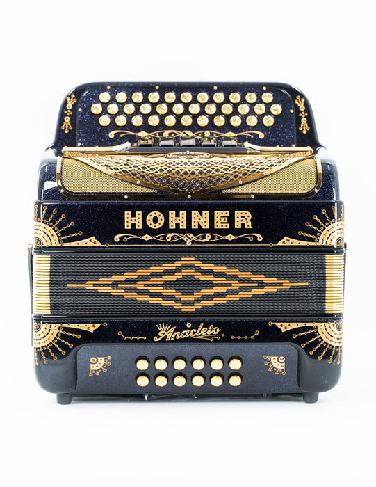 Hohner Anacleto Rey Del Norte Compact FBE Accordion - 5 Switch- Black | New