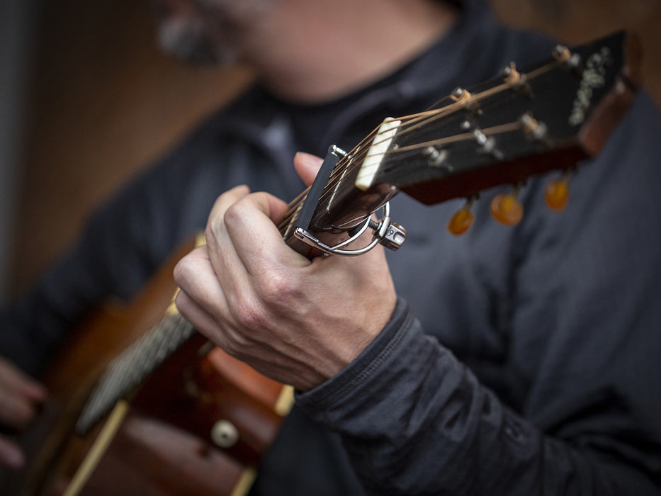 Shubb F1 FineTune Yoke Capo for Steel-string Guitars - Stainless Steel