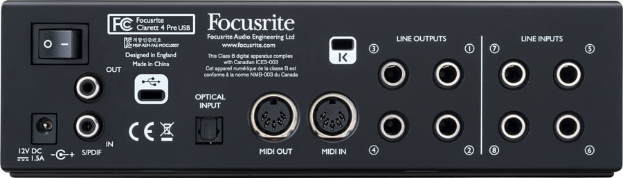Focusrite Clarett 4Pre USB Audio Interface