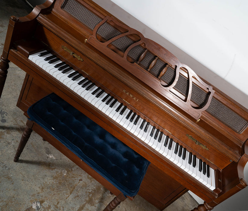 Kawai 708- E Upright Piano (1986) | Walnut | Serial No. 1702487 | Used