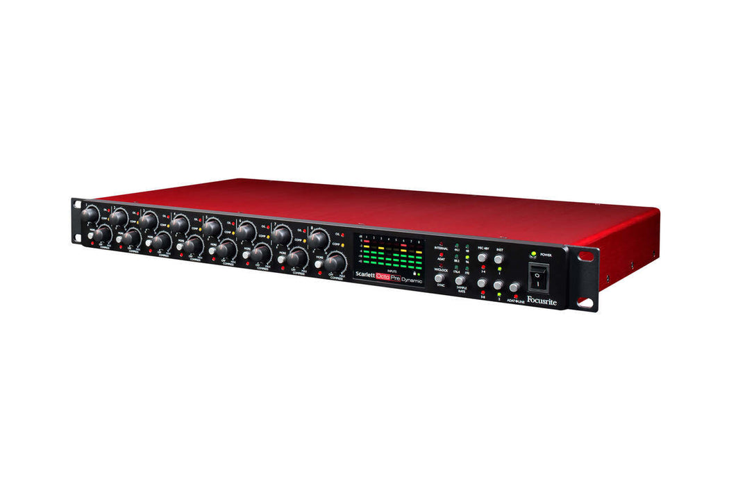 Focusrite Scarlett OctoPre Dynamic Mic Pres with Compression and A/D D/A Conversion