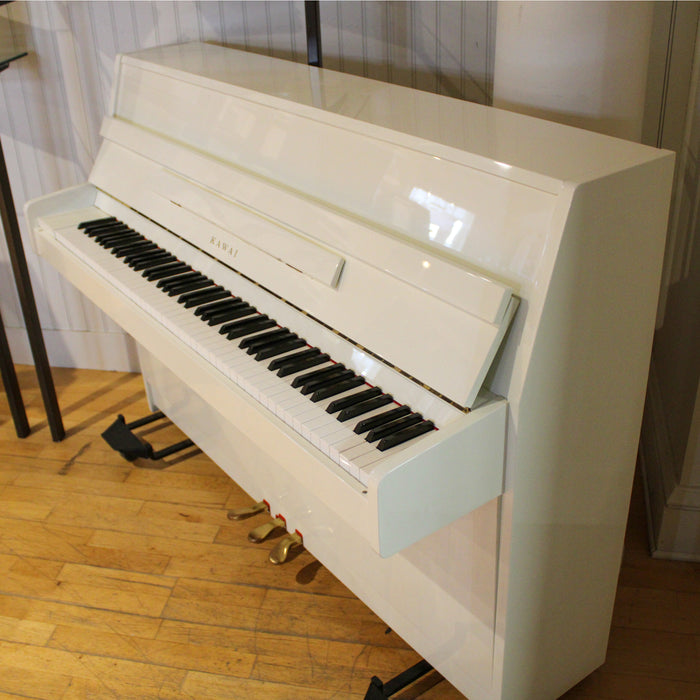 Kawai CX5 Polished White Console Piano | Used